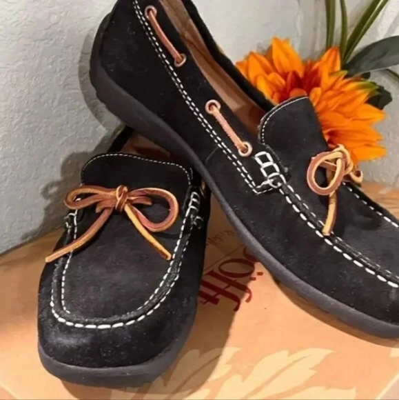 Black suede mocasin shoes - Picture 2 of 7